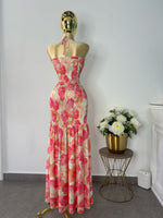 Maxi dress rosa coral