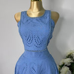 Set falda azul