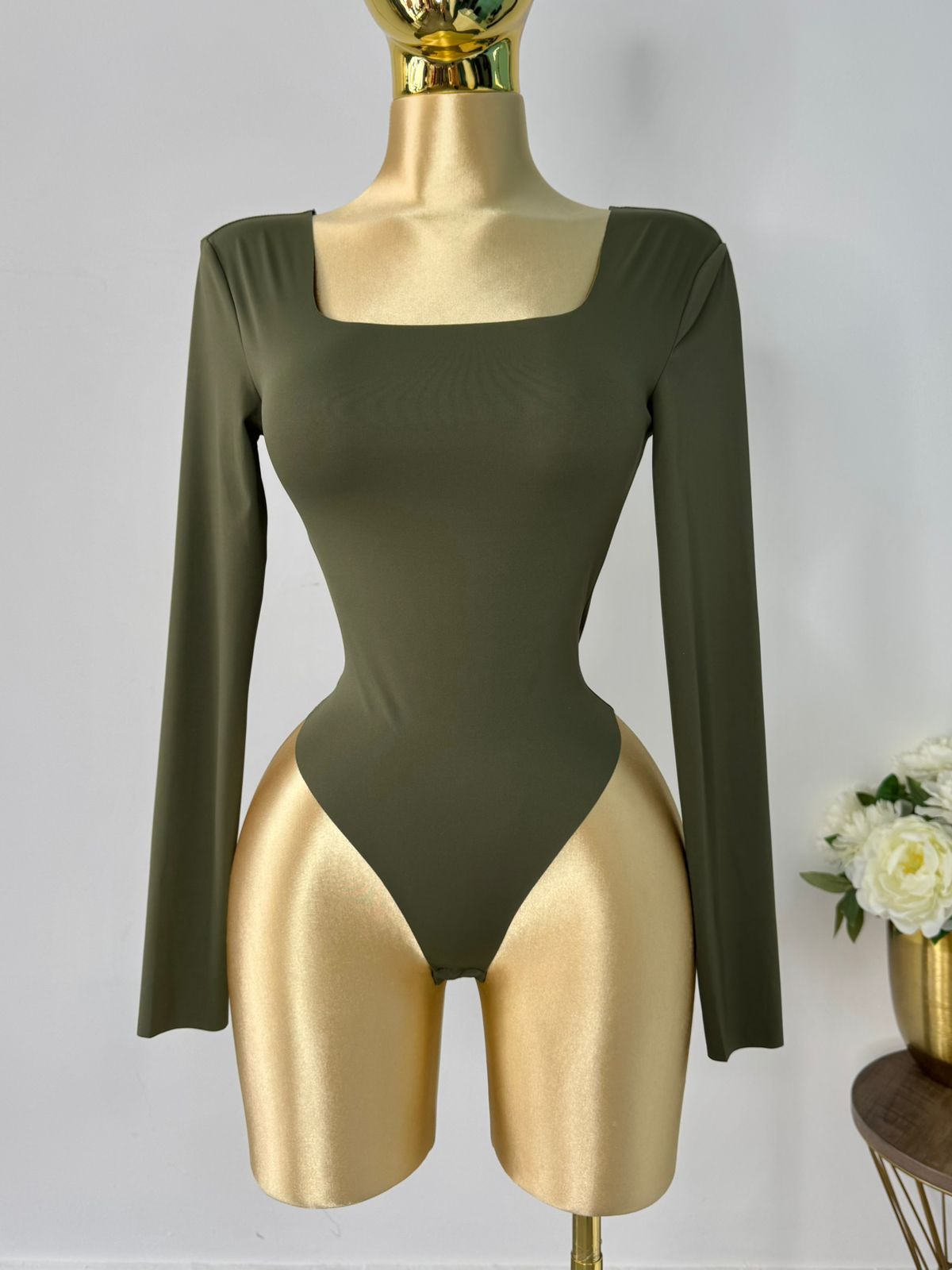 Panty verde militar manga larga