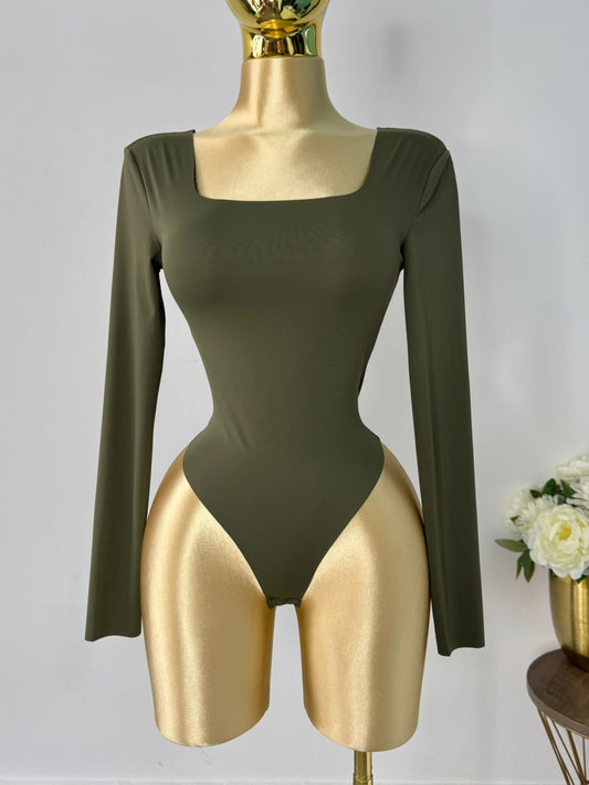 Panty verde militar manga larga