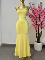 Vestido amarillo licra