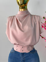 Blusa manga sacada rosa palo