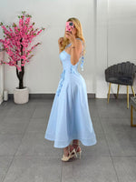 Vestido midi baby blue