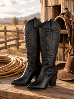 Botas vaqueras negras