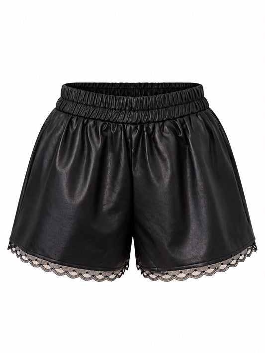 Shorts vinipiel negro