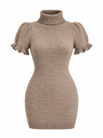 Vestido sweater beige