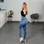 Skinny Vibrant Azul Medio