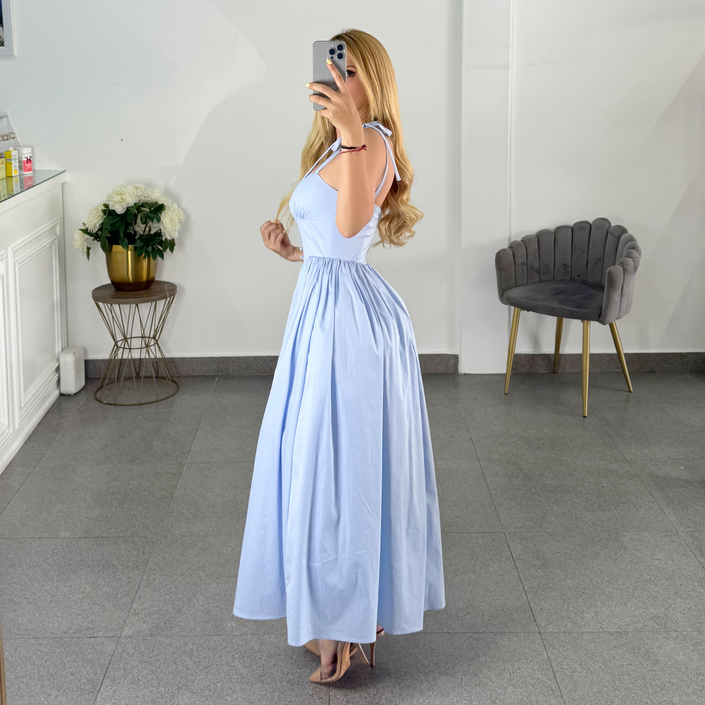 vestido midi cinderella