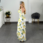 Vestido blanco limones